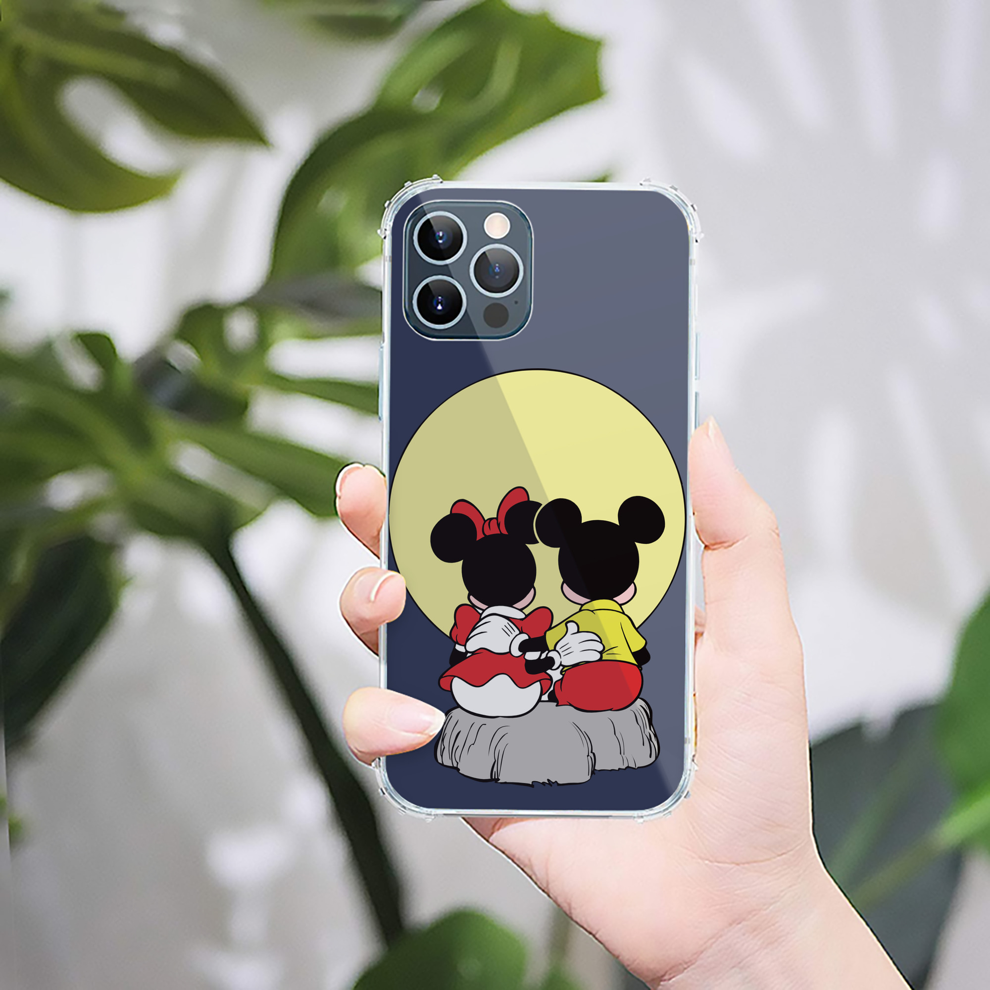 （画像用） ミッキーマウス Mickey Mouse 【iPhone 12シリーズ対応】透明スマホケース（クリアソフトケース）